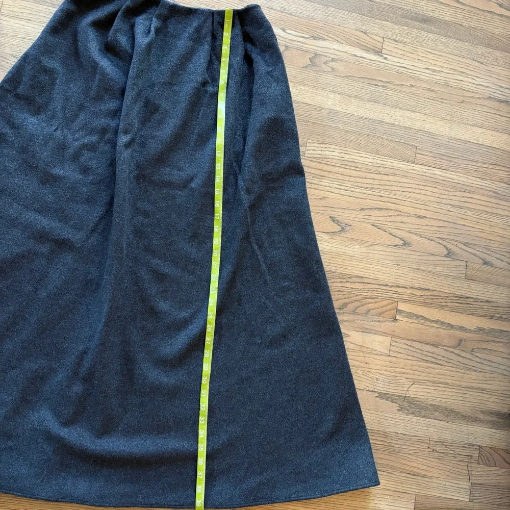 Reformation Lucy Skirt Charcoal Gray Wool‎ Blend Maxi A-Line Size 6 NEW